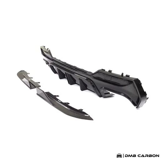 G22 4-Series KB-Style Carbon Fiber Rear Diffuser With Rain Light