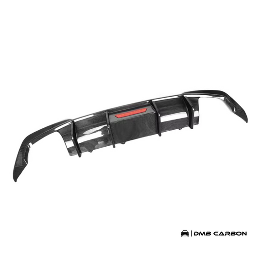 G20 3-Series TK-Style Carbon Fiber Rear Diffuser With Rain Light