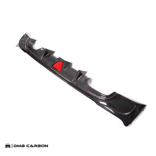 F22 / F23 2-Series Carbpn Fiber Rear Diffuser With Rain Light (M-Sport Package)
