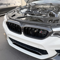 Load image into Gallery viewer, F90 M5 & G30 5-Series Carbon Fiber Front Grille Overlay (Pre-LCI Vehicles)