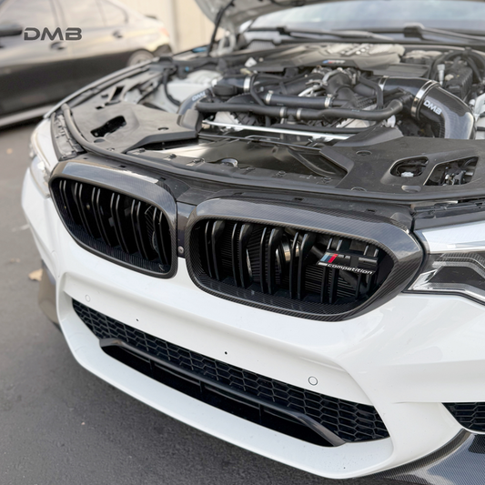 F90 M5 & G30 5-Series Carbon Fiber Front Grille Overlay (Pre-LCI Vehicles)