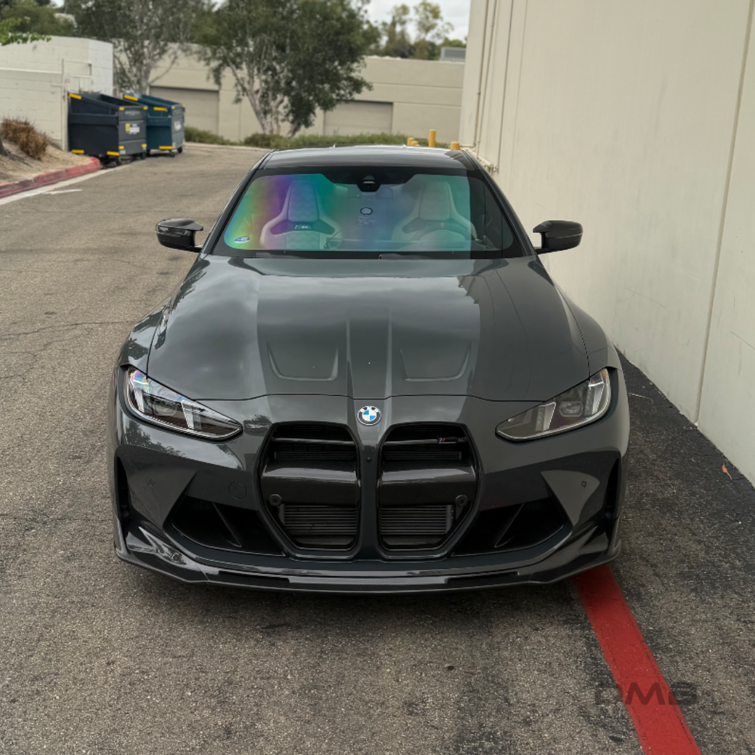 G8X M3 & M4 1-Piece V-Style Carbon Fiber Front Grille