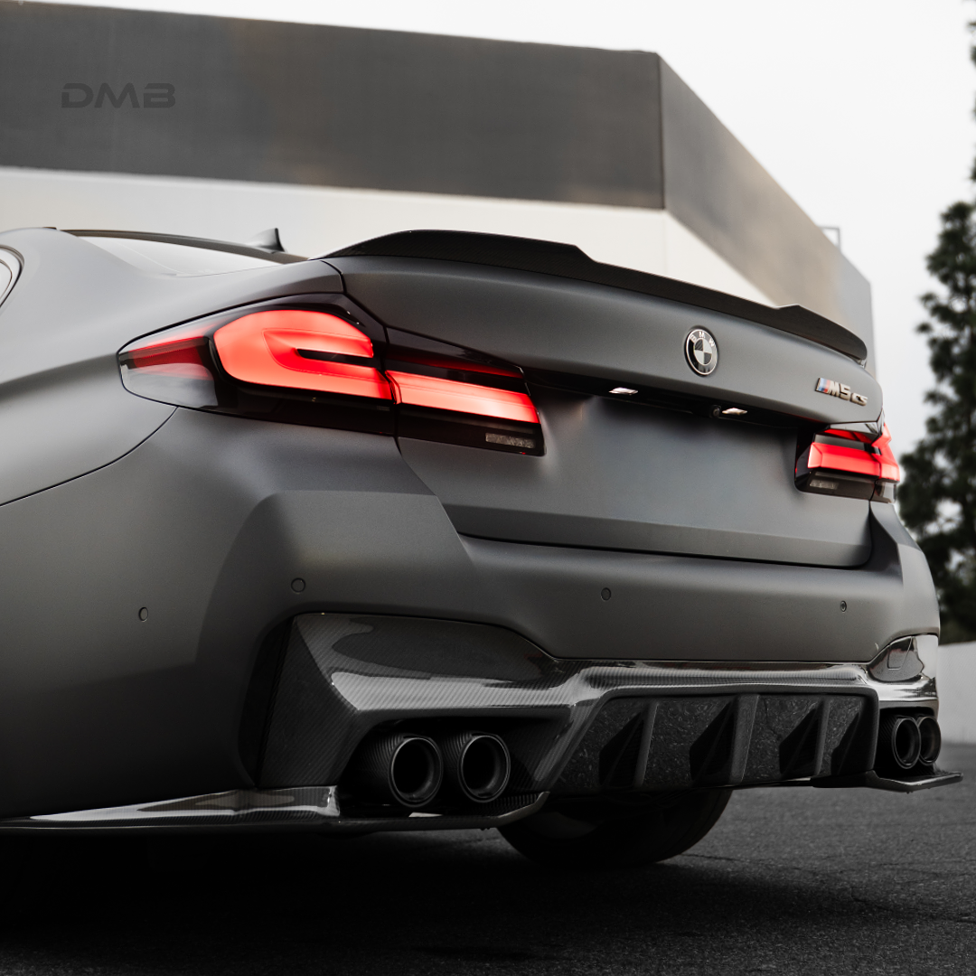 F90 M5 3D-Style Carbon Fiber Rear Diffuser
