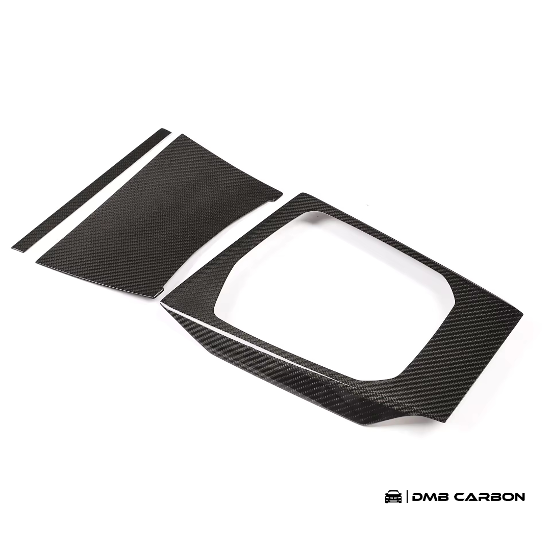 G20 3-Series 3-Piece Interior Center Console Carbon Fiber Trim