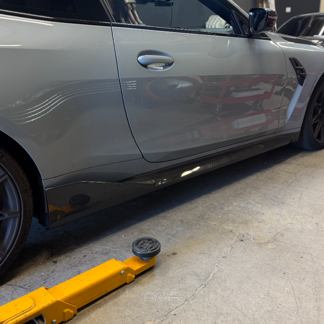 G8X M3 & M4 MP-Style Carbon Fiber Side Skirt Replacement