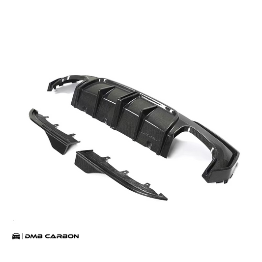 G22 4-Series KB-Style Carbon Fiber Rear Diffuser With Rain Light