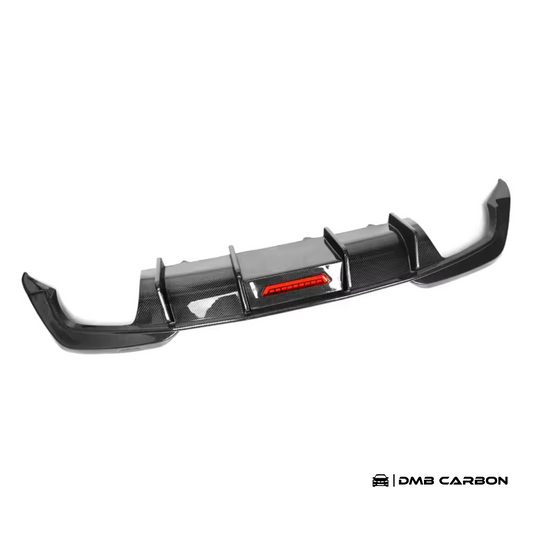 G20 3-Series TK-Style Carbon Fiber Rear Diffuser With Rain Light